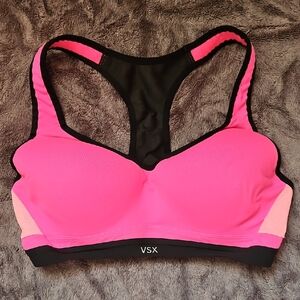 Victoria's Sport Pink and Black Sports Bra